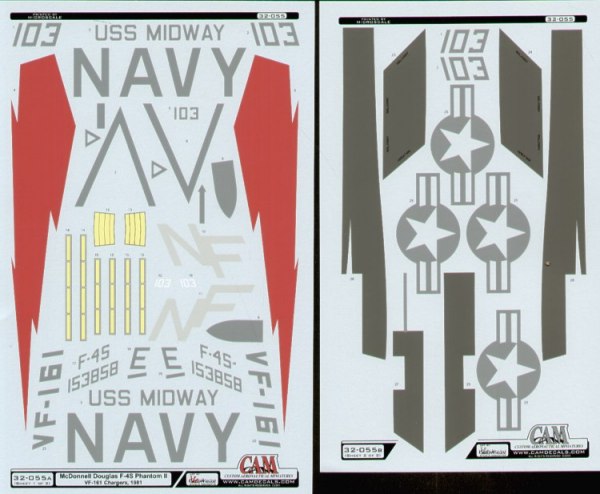 Cam Decals 32055 1:32 McDonnell F-4S Phantoms