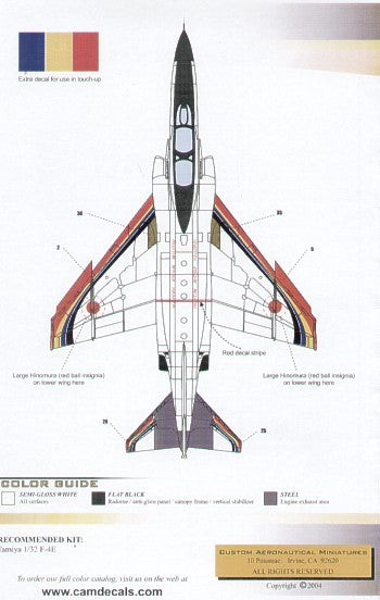 Cam Decals 32090 1:32 Phar East McDonnell F-4EJ Phantom