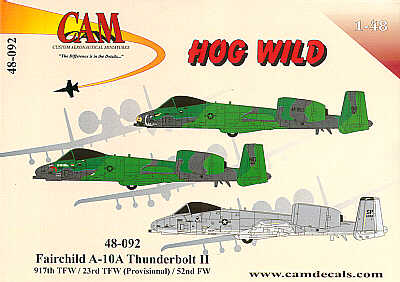 CAM 48-092 1:48 Fairchild A-10A Thunderbolt II