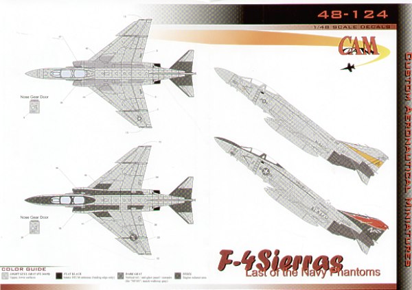 Cam Decals 48124 1:48 McDonnell F-4S Phantoms
