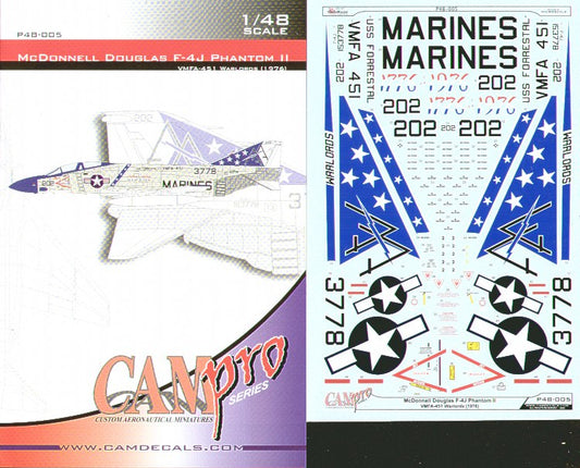 CAM PRO P48-005 1:48 McDonnell F-4J Phantom