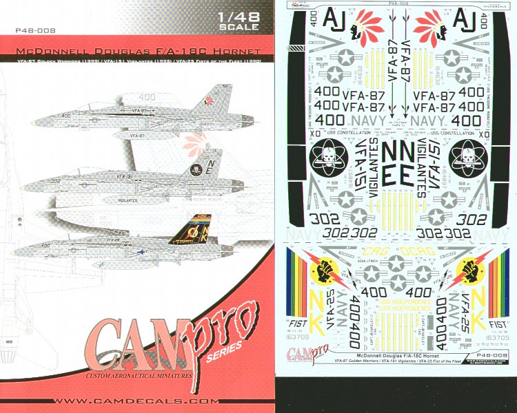 CAM PRO P48-008 1:48 McDonnell-Douglas F/A-18C Hornet