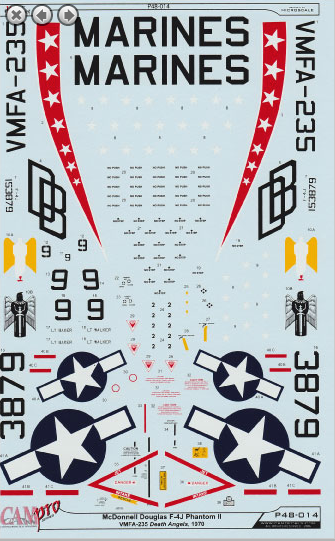 CAM PRO P48-014 1:48 McDonnell F-4J Phantom II VMFA-235