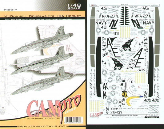 CAM PRO P48-017 1:48 McDonnell-Douglas F/A-18A Hornet