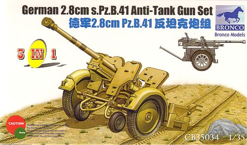 Bronco Models CB35034 1:35 German 2.8cm Pz.B41 Anti Tank Gun