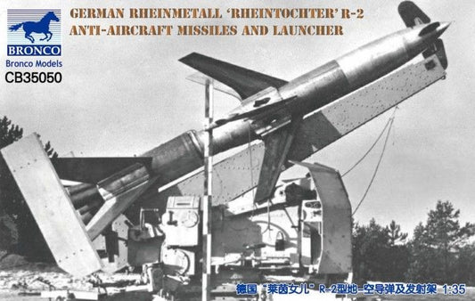 Bronco Models CB35050 1:35 German Rheinmetall Rheintochter R-2 Anti-Aircraft Missiles & Launcher