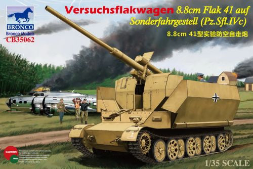 Bronco Models CB35062 1:35 Versuchsflakwagen 8.8cm Flak 41 auf Sonderfahrgestell (Pz.Sfl.IVc)