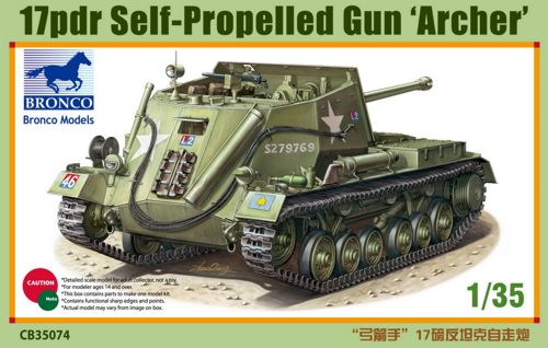 Bronco Models CB35074 1:35 17pdr Self-Propelled Gun 'Archer'