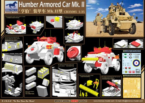 Bronco Models CB35085 1:35 British Humber Armoured Car Mk.II