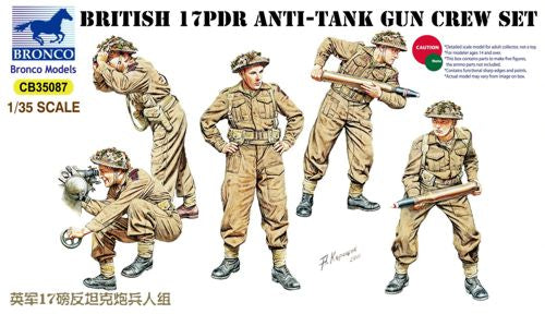 Bronco Models CB35087 1:35 British 17pdr Anti-Tank Gun Crew set