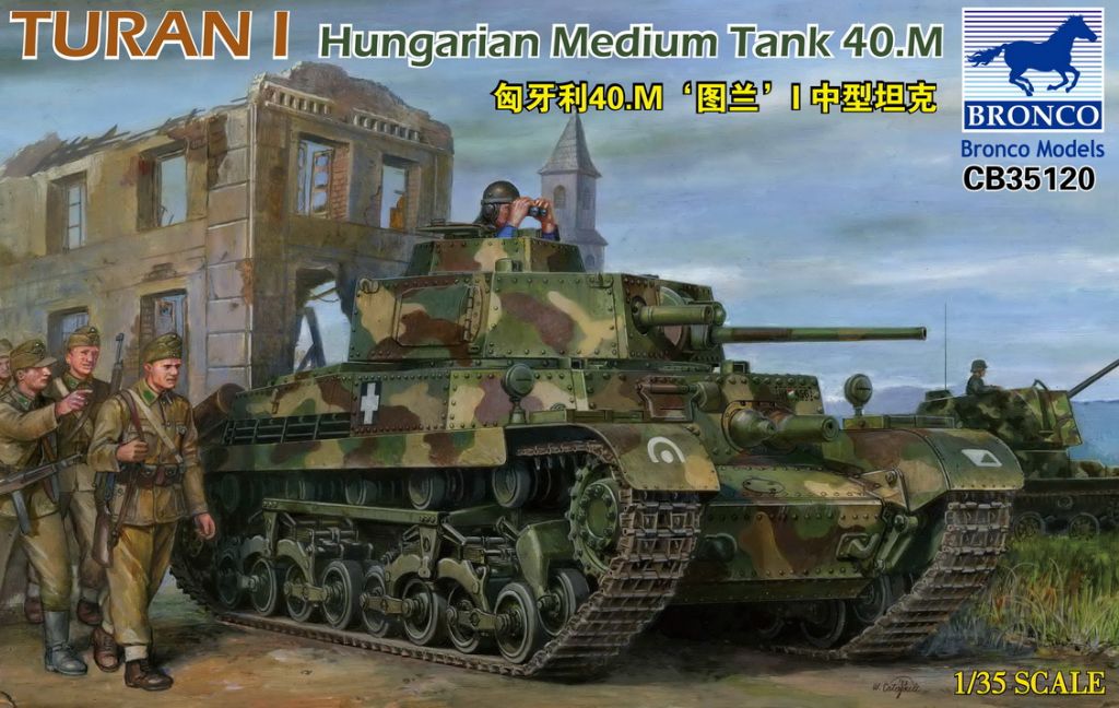 Bronco Models CB35120 1:35 Turan I Hungarian Medium Tank 40.M