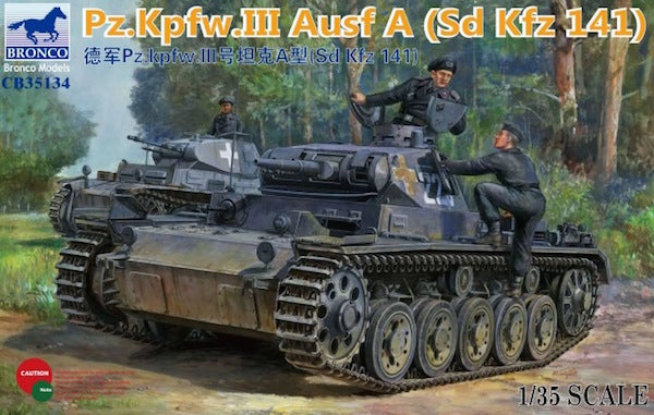 Bronco Models CB35134 1:35 Pz.Kpfw.III Ausf.A (Sd.Kfz.141)