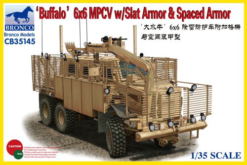 Bronco Models CB35145 1:35 Buffalo 6x6 MPCV with Slat Armour & Spaced Armour