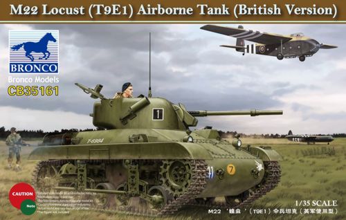 Bronco Models CB35161 1:35 M22 Locust (T9E1) Airborne Tank (British Version)