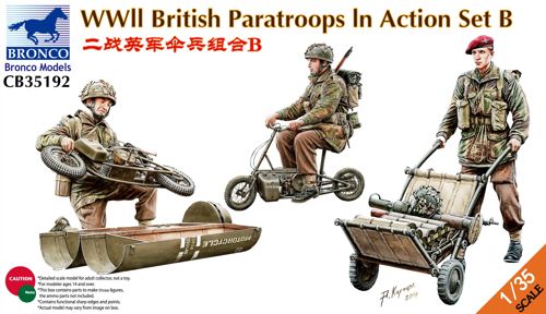 Bronco Models CB35192 1:35 WWII British Paratroops in Action Set B