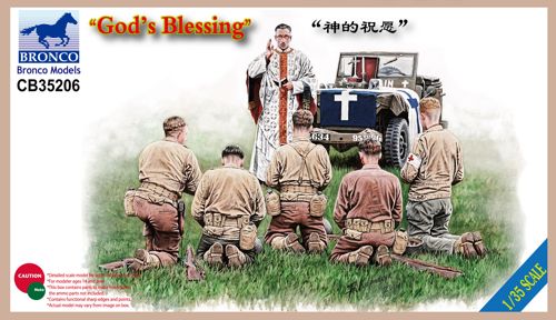 Bronco Models CB35206 1:35 'God's Blessing' U.S. Infantry (WWII)