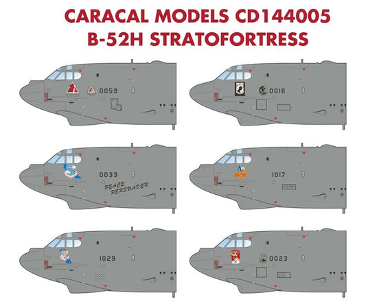 Caracal Models CD144005 1:144 Boeing B-52H Stratofortress: High quality markings for recent/current USAF B-52H Stratofortresses