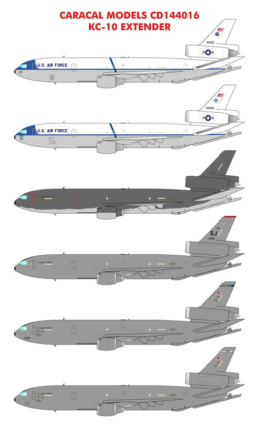 Caracal Models CD144016 1:144 McDonnell-Douglas KC-10 Extender