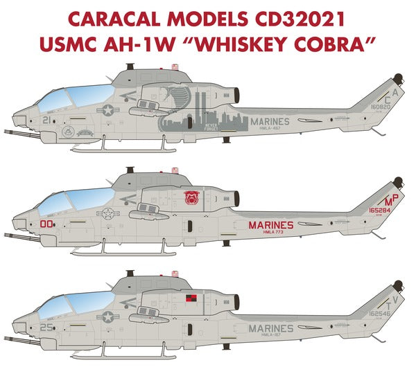Caracal Models CD32021 1:32 USMC Bell AH-1W Whiskey Cobra