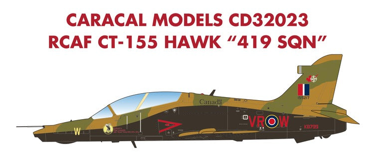 Caracal Models CD32023 1:32 Royal Canadian Air Force CT-155 Hawk '419 Sqn':