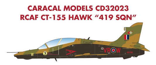 Caracal Models CD32023 1:32 Royal Canadian Air Force CT-155 Hawk '419 Sqn':