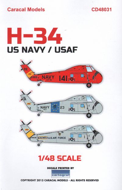 Caracal Models CD48031 1:48 Sikorsky H-34