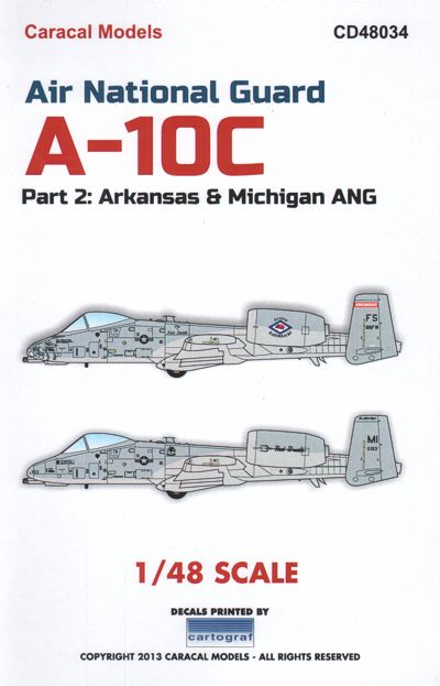 Caracal Models CD48034 1:48 Air National Guard Fairchild A-10C Part 2