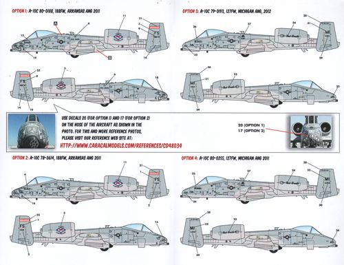 Caracal Models CD48034 1:48 Air National Guard Fairchild A-10C Part 2