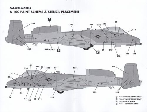 Caracal Models CD48034 1:48 Air National Guard Fairchild A-10C Part 2