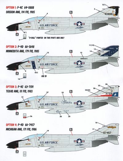 Caracal Models CD48035 1:48 Air National Guard  F-4C/F-4D Phantom II Part 1: