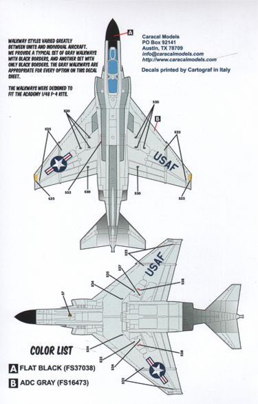 Caracal Models CD48035 1:48 Air National Guard  F-4C/F-4D Phantom II Part 1:
