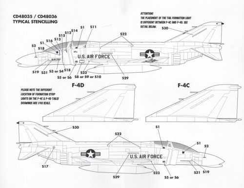 Caracal Models CD48035 1:48 Air National Guard  F-4C/F-4D Phantom II Part 1: