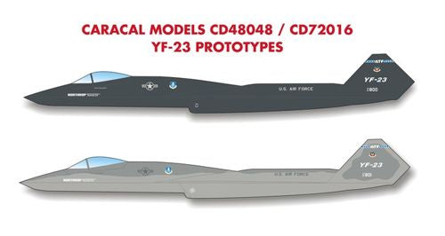 Caracal Models CD48048 1:48 Northrop YF-23 Prototypes
