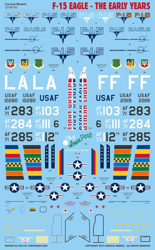 Caracal Models CD48150 1:48  McDonnell F-15A/B Eagle - The Early Years