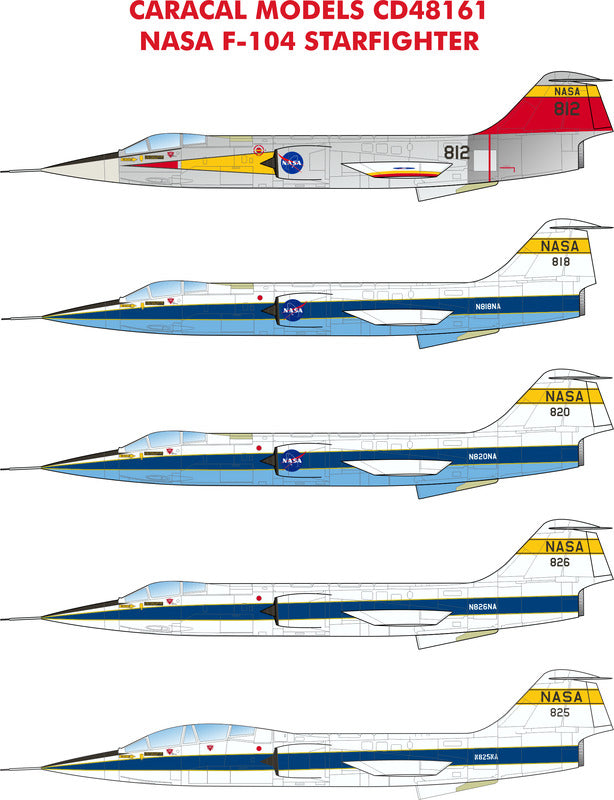 Caracal Models CD48161 1:48 NASA Lockheed F -104 Starfighter