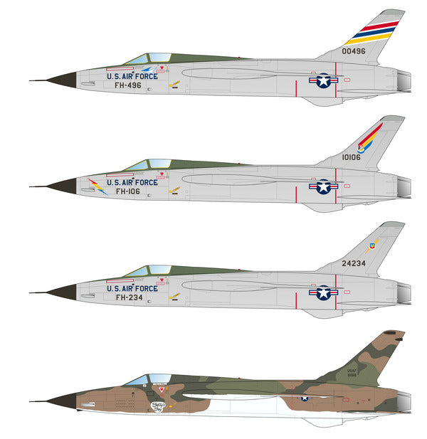 Caracal Models CD48186 1:48 Republic F-105B/F-105D Thunderchief decal sheet