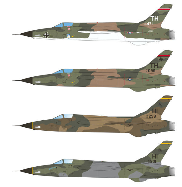 Caracal Models CD48186 1:48 Republic F-105B/F-105D Thunderchief decal sheet