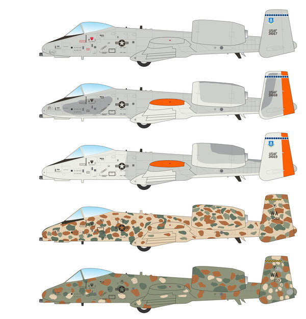 Caracal Models CD48198 1:48 Fairchild A-10A Thunderbolt II - The Early Years decal sheet