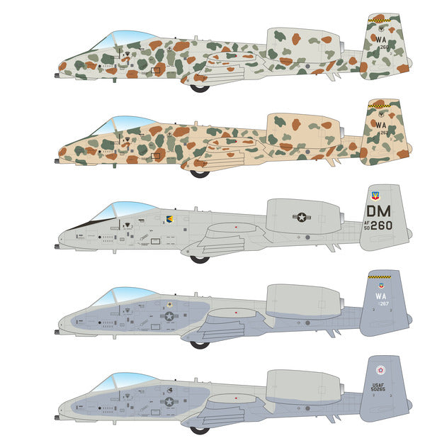 Caracal Models CD48198 1:48 Fairchild A-10A Thunderbolt II - The Early Years decal sheet