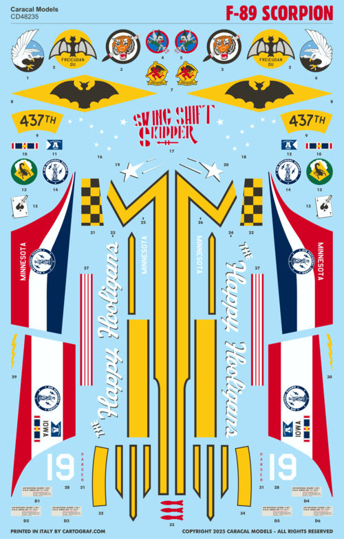 Caracal Models CD48235 1:48 Northrop F-89 Scorpion