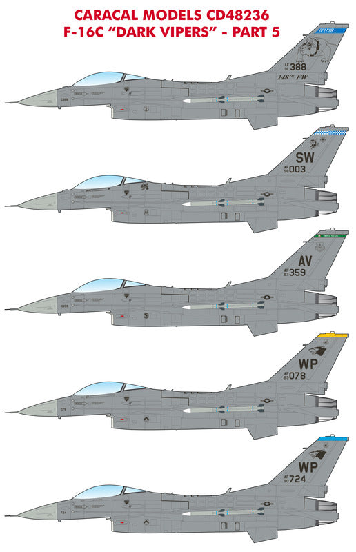 Caracal Models CD48236 1:48 USAF Lockheed-Martin F-16C 'Dark Vipers' Part 5