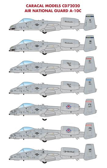 Caracal Models CD72020 1:72 Air National Guard Fairchild A-10C