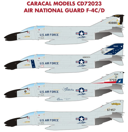 Caracal Models CD72023 1:72 Air National Guard McDonnell F-4C/D Phantom