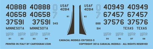 Caracal Models CD72023 1:72 Air National Guard McDonnell F-4C/D Phantom