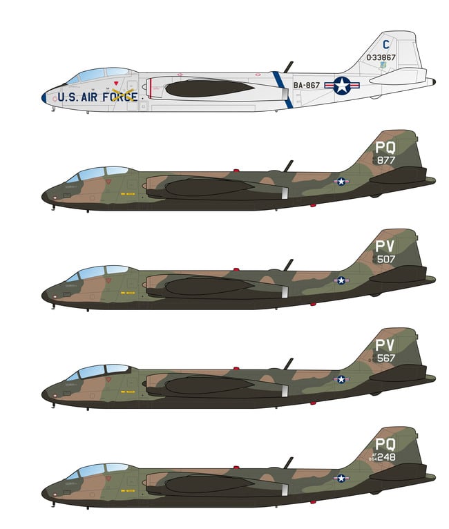 Caracal Models CD72119 1:72 Martin B-57 Canberra in Vietnam