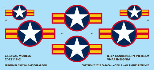 Caracal Models CD72119 1:72 Martin B-57 Canberra in Vietnam