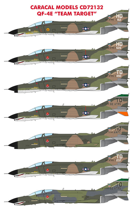 Caracal Models CD72132 1:72  McDonnell QF-4E 'Team Target'