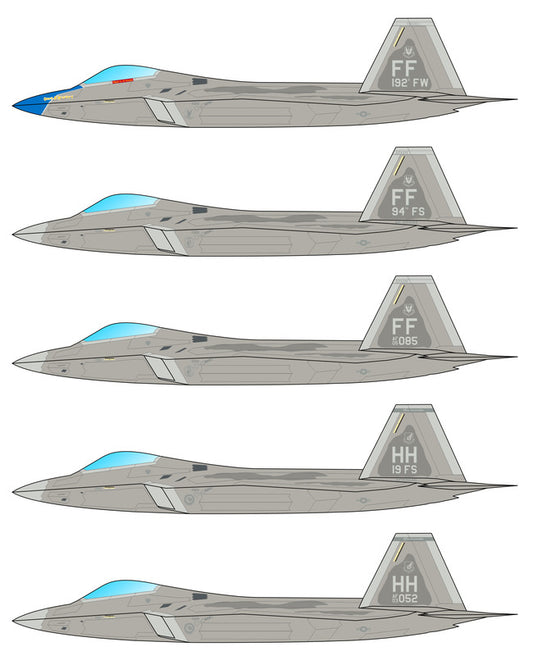 Caracal Models CD72138 1:72 Lockheed-Martin F-22A Raptor - Part 1