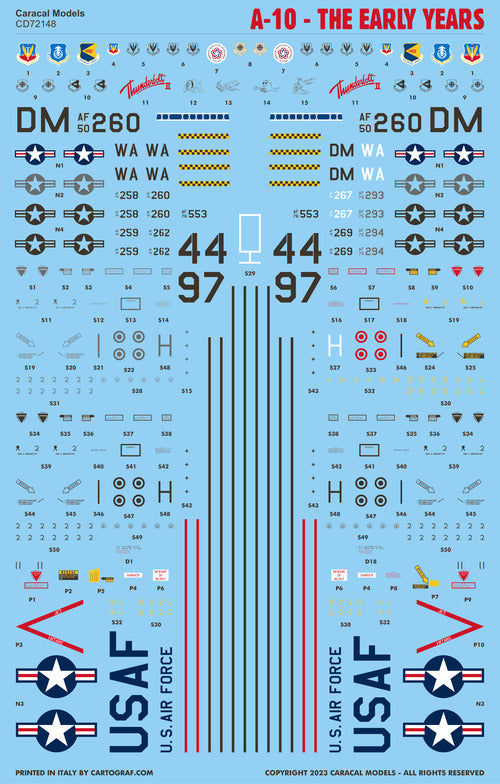 Caracal Models CD72148 1:72 Republic A-10 'Warthog' - The Early Years