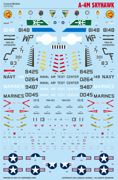 Caracal Models CD72162 1:72 Douglas A-4M Skyhawk